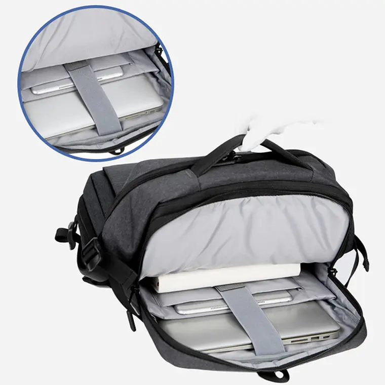 MOCHILA-MALETA EXPANDIBLE PARA CABALLERO PREMIUM MOD #3011 15