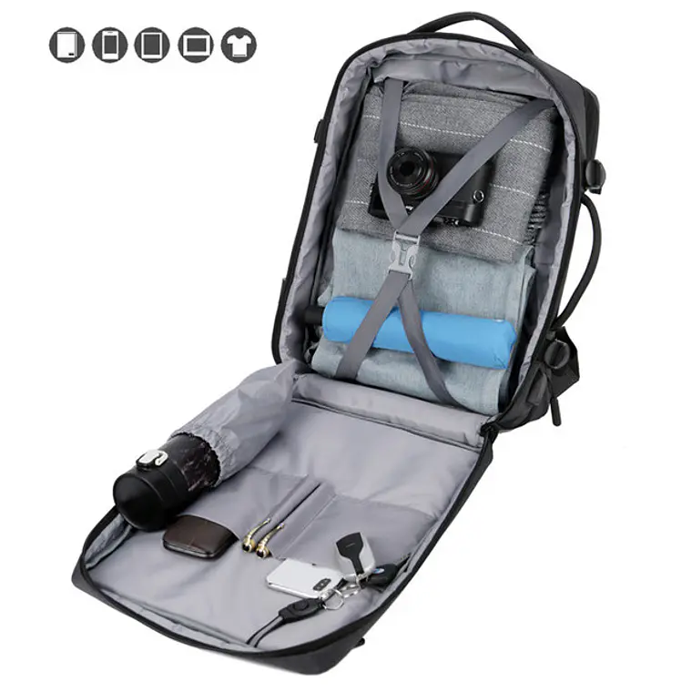 MOCHILA-MALETA EXPANDIBLE PARA CABALLERO PREMIUM MOD #3011 16