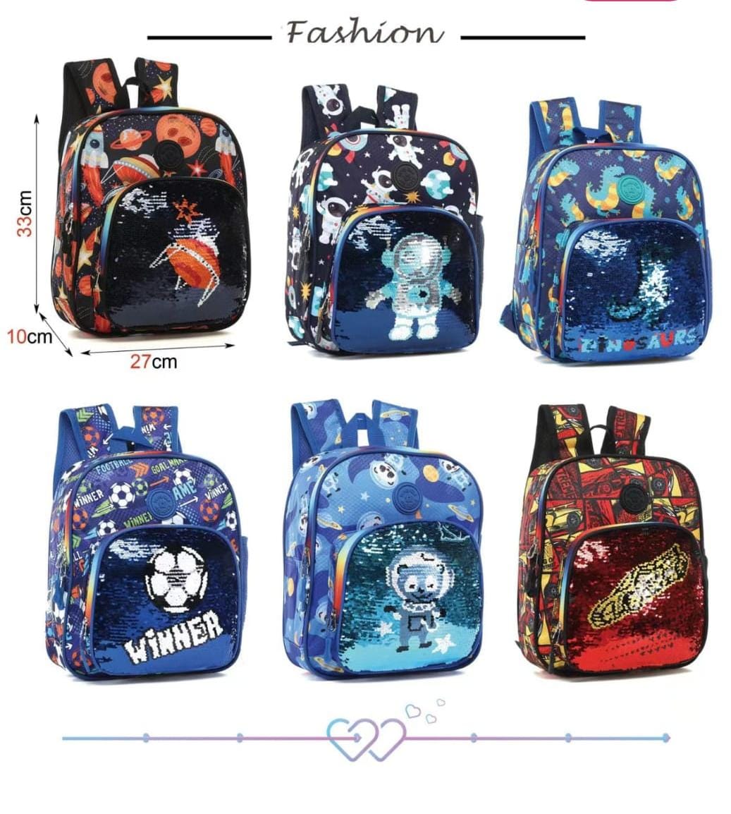 MOCHILA PARA PREESCOLAR TRENDY STRA PARA NIÑOS CON LENTEJUELAS REVERSIBLE MOD#30202b