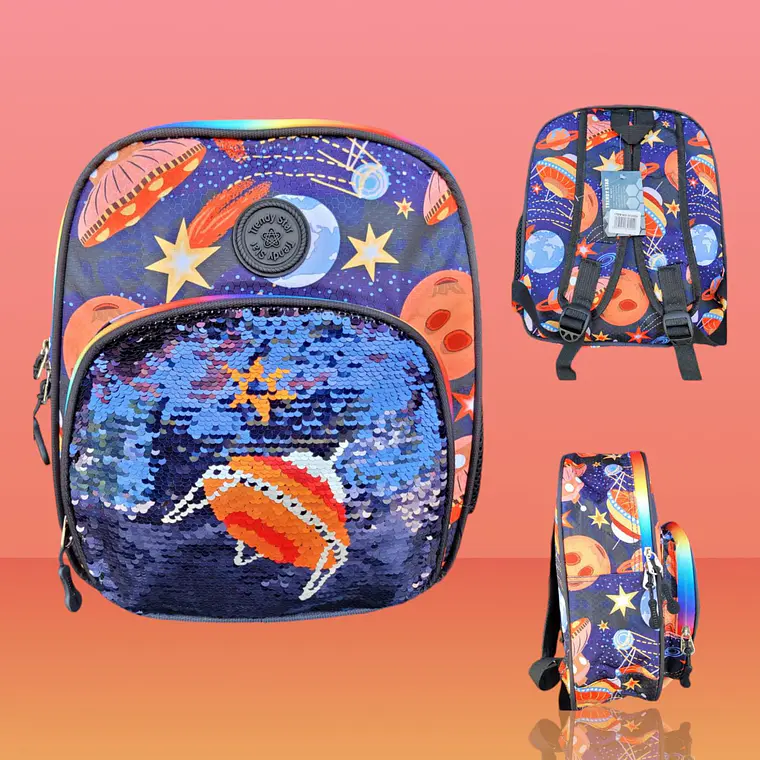 MOCHILA PARA PREESCOLAR TRENDY STRA PARA NIÑOS CON LENTEJUELAS REVERSIBLE MOD#30202b 3