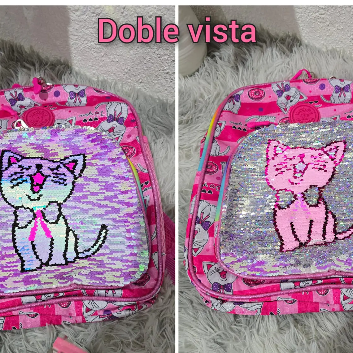 MOCHILA PARA PREESCOLAR TRENDY STRA PARA NIÑOS CON LENTEJUELAS REVERSIBLE MOD#30202b 9