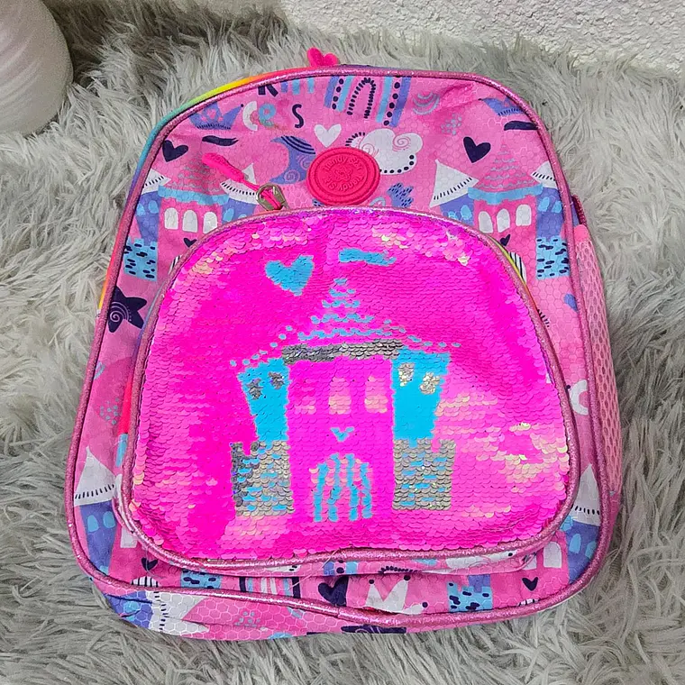 MOCHILA PARA PREESCOLAR TRENDY STRA PARA NIÑOS CON LENTEJUELAS REVERSIBLE MOD#30202b 11
