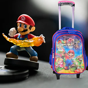 OFERTA‼️MOCHILA PARA PRIMARIA DISEÑO OLOGRAMA MARIO BROSS MODELO #DM-5020 - 5021