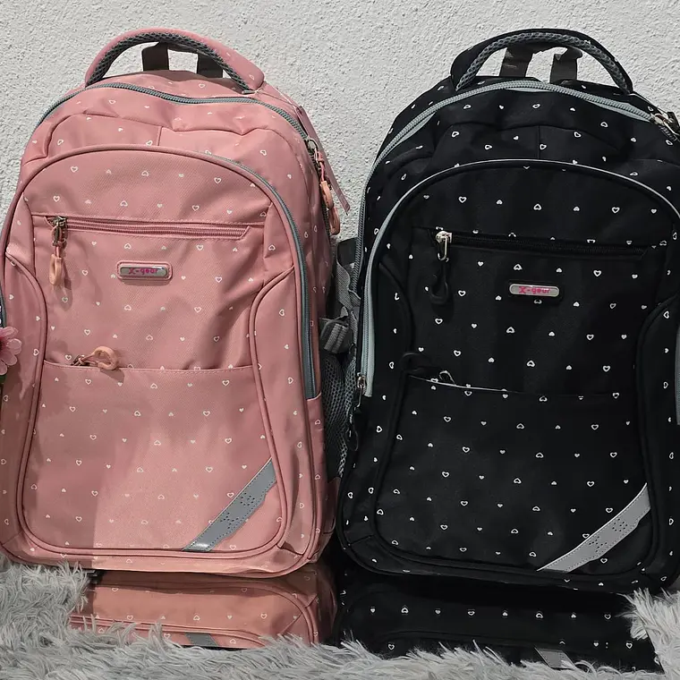 MOCHILA ORIGINAL ESTAMPADO CORAZÓNES MOD#XF179 3