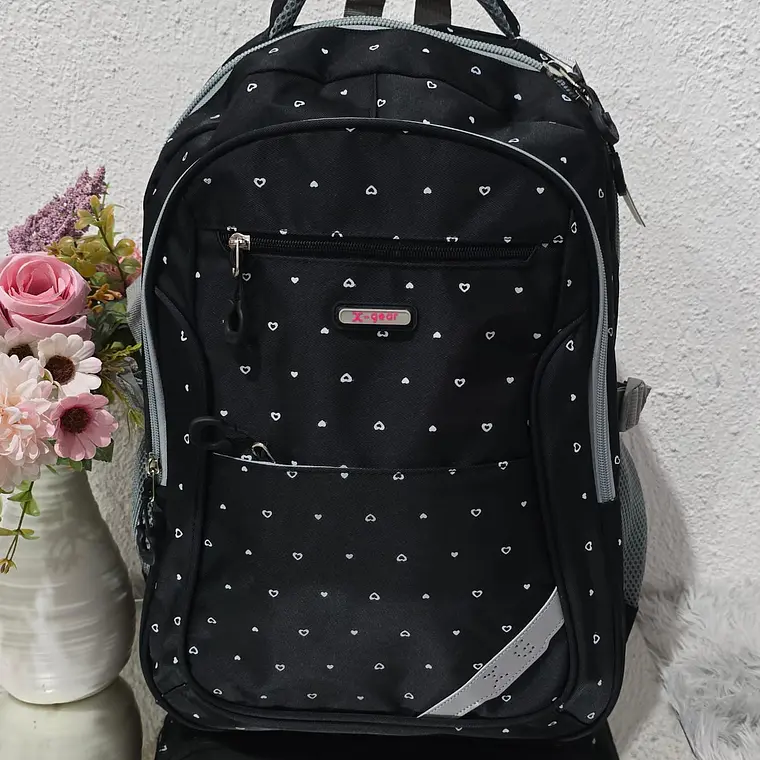 MOCHILA ORIGINAL ESTAMPADO CORAZÓNES MOD#XF179 4