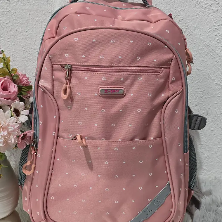 MOCHILA ORIGINAL ESTAMPADO CORAZÓNES MOD#XF179 6