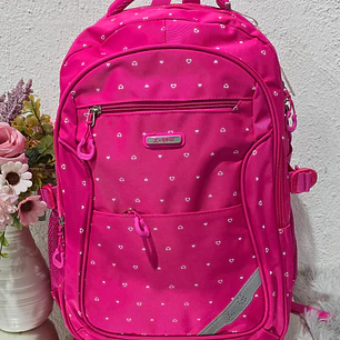 MOCHILA ORIGINAL ESTAMPADO CORAZÓNES MOD#XF179