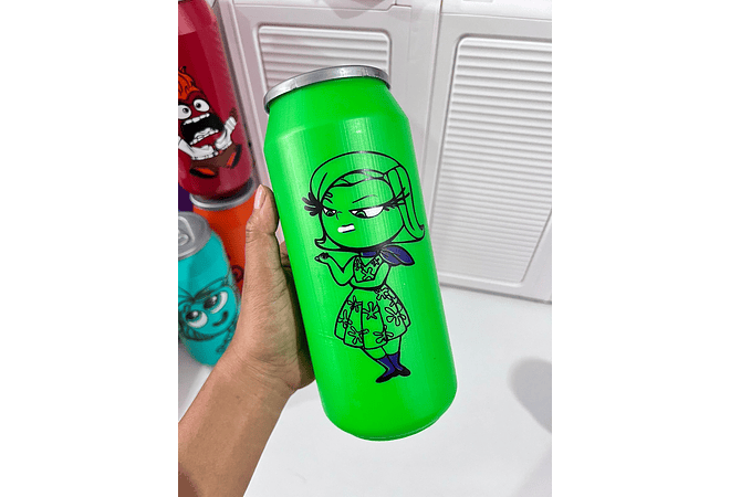 VASO DE PLÁSTICO DISEÑO INTENSAMENTE 500ML CON TAPA (REINGRESO)