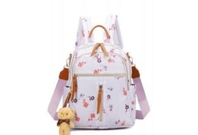 MOCHILA GRENOBIL DISEÑO FLORES MOD# A00200