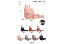 🌼 COMBO MOCHILA 3 PIEZAS GRENOBIL MODELO # AH2003 🌼