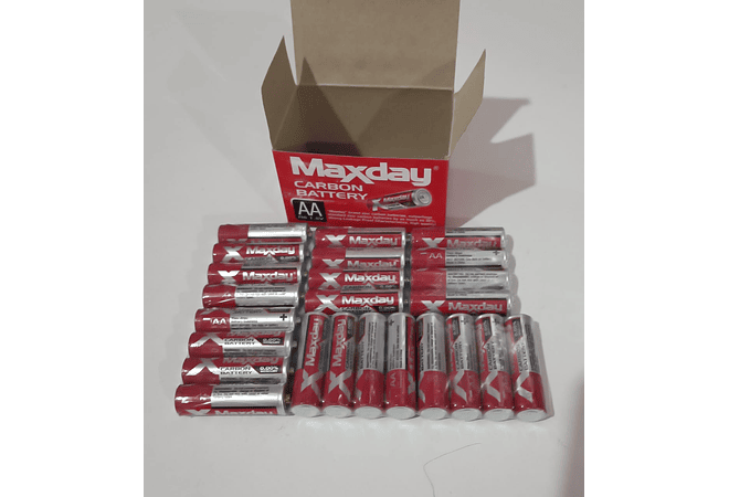 CAJITA CON 24 PILAS MAXDAY DOBLE AA- 