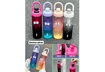 BOTELLA 1L CON OJITOS COLORES TRANSPARENTES MOD #1075 (AGREGAR OJITOS)