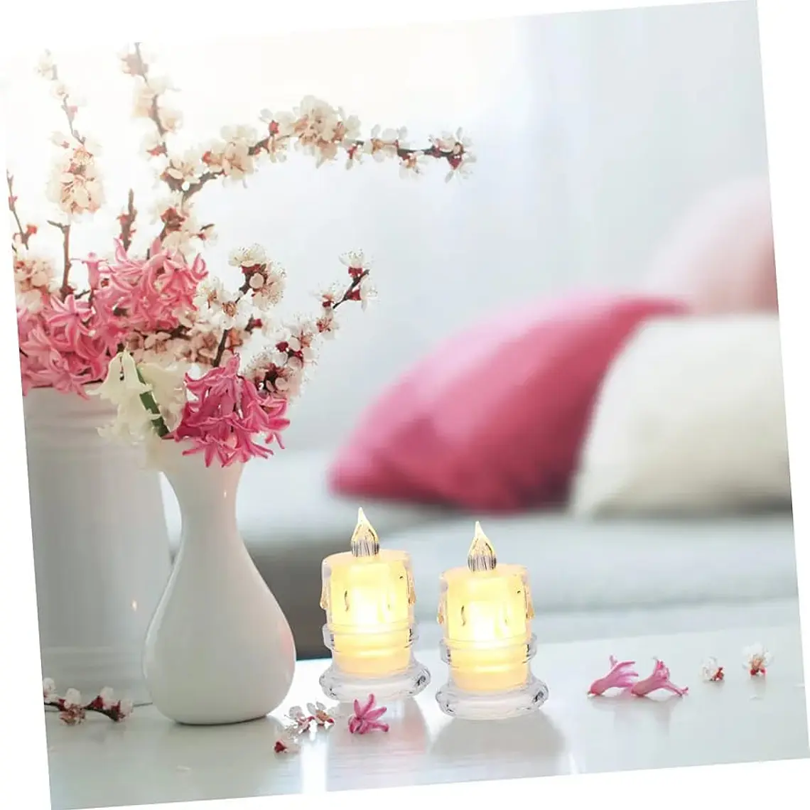 CAJITA CON 12 VELITAS BASE REFLEJANTES PEQUEÑAS MOD# VL-BKDZ06 2