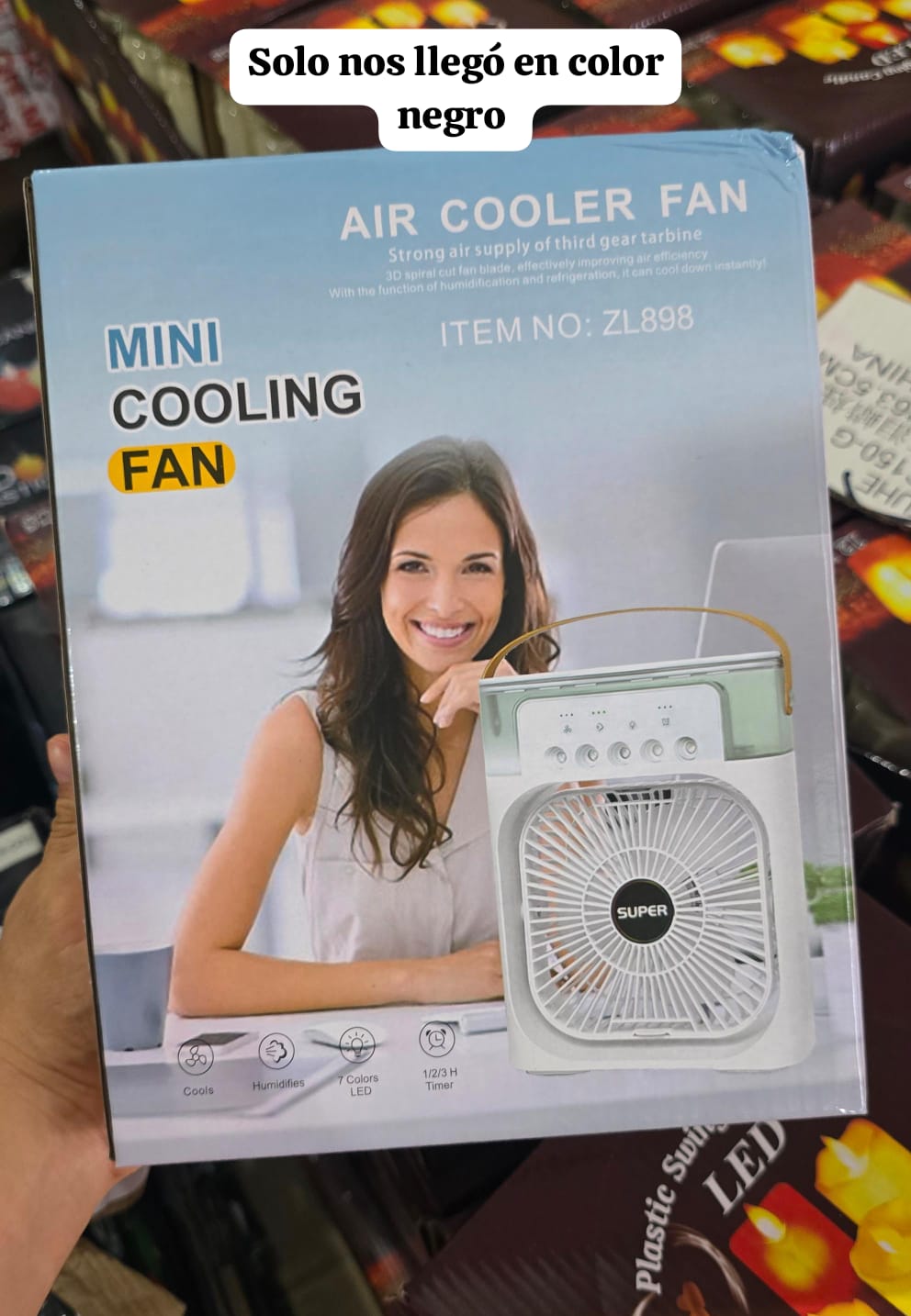 VENTILADOR PORTÁTIL REFRIGERADO POR AGUA MOD# VL001