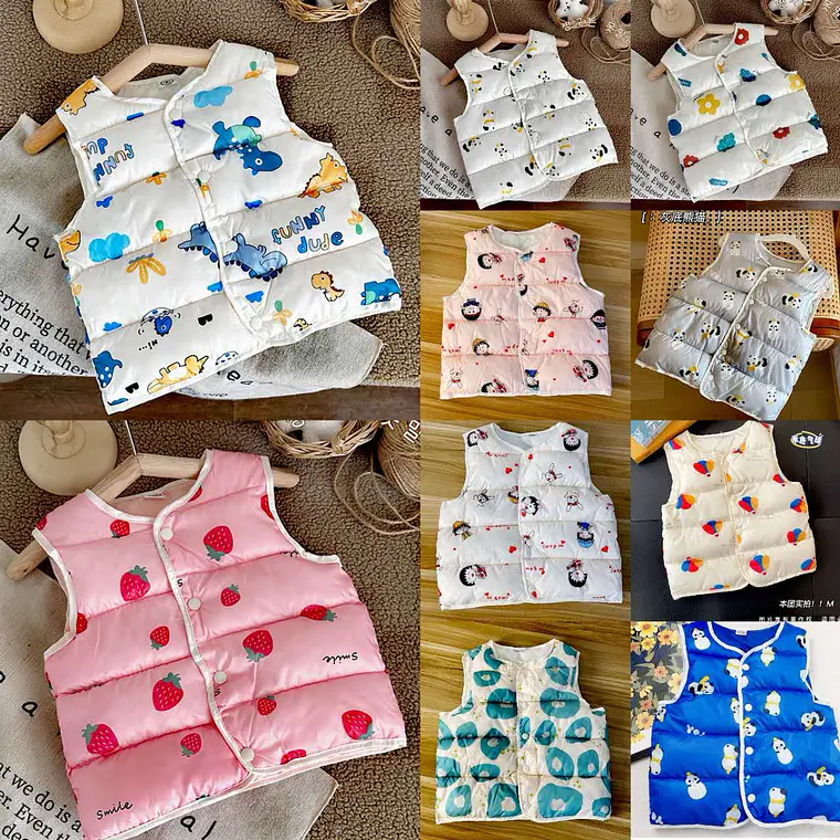 CHALECO INFANTIL GRUESO ESTAMPADO MOD #LU3338 1