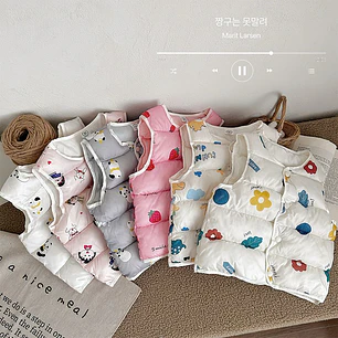 CHALECO INFANTIL GRUESO ESTAMPADO MOD #LU3338
