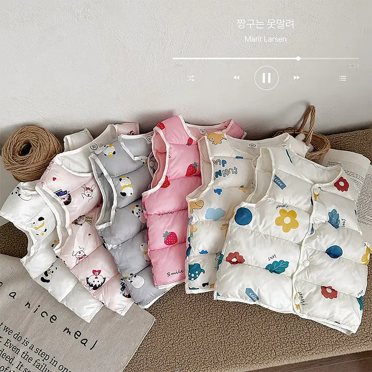 CHALECO INFANTIL GRUESO ESTAMPADO MOD #LU3338 2