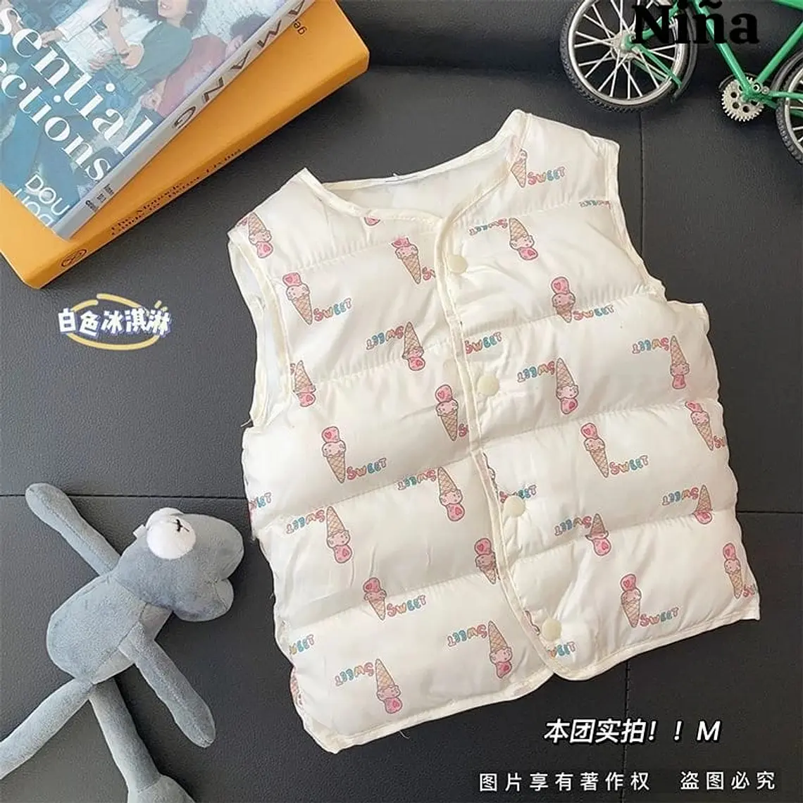 CHALECO INFANTIL GRUESO ESTAMPADO MOD #LU3338 12