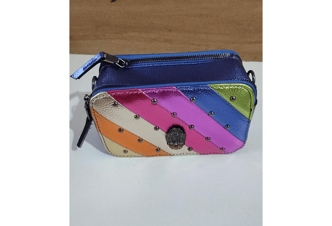 CROSS BODY DE IMPORTACIÓN FRANJAS DE COLORES MOD#KG-002🦉🦉