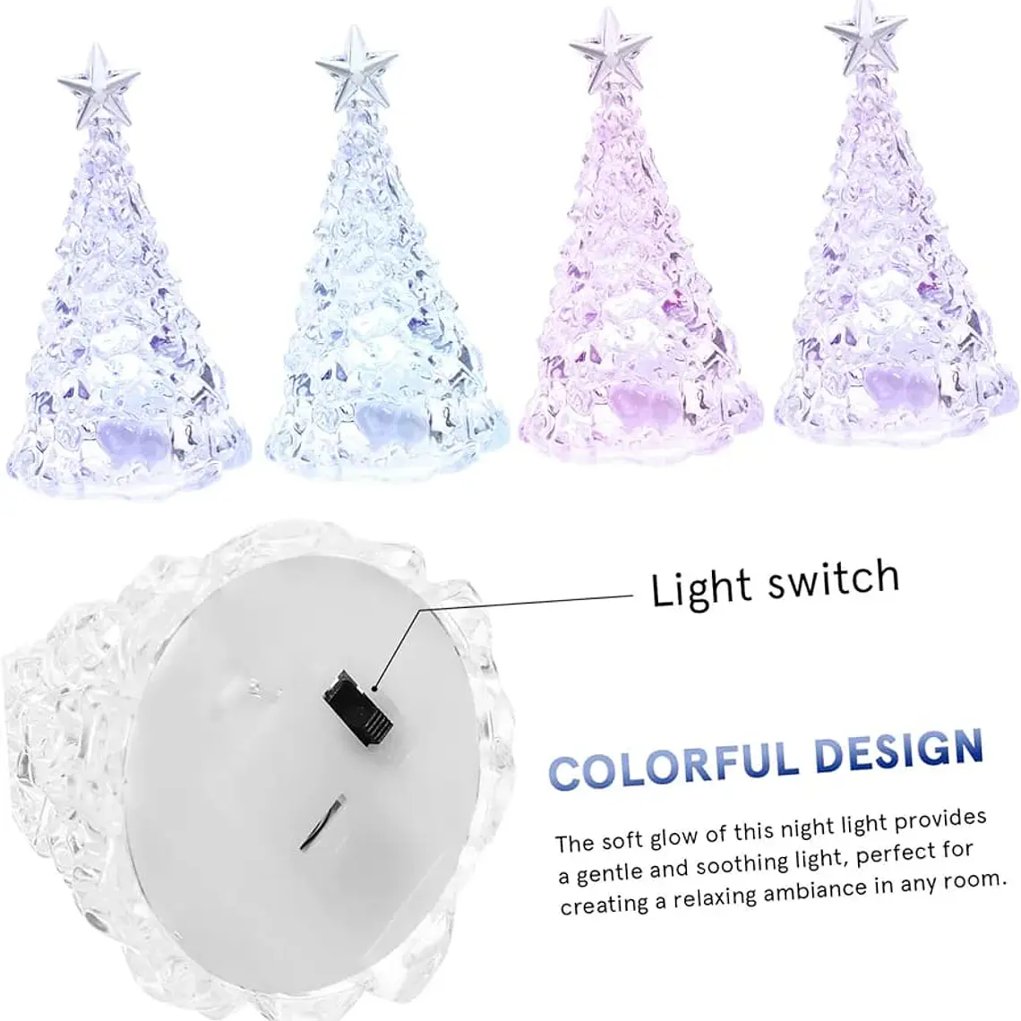 DOCENA DE PINOS CON LUZ LED CÁLIDA MOD#SDS-02 6