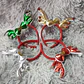 DOCENA DE DIADEMAS CUERNO RENOS FELIZ NAVIDAD MOD# YH09F5 - Miniatura 1