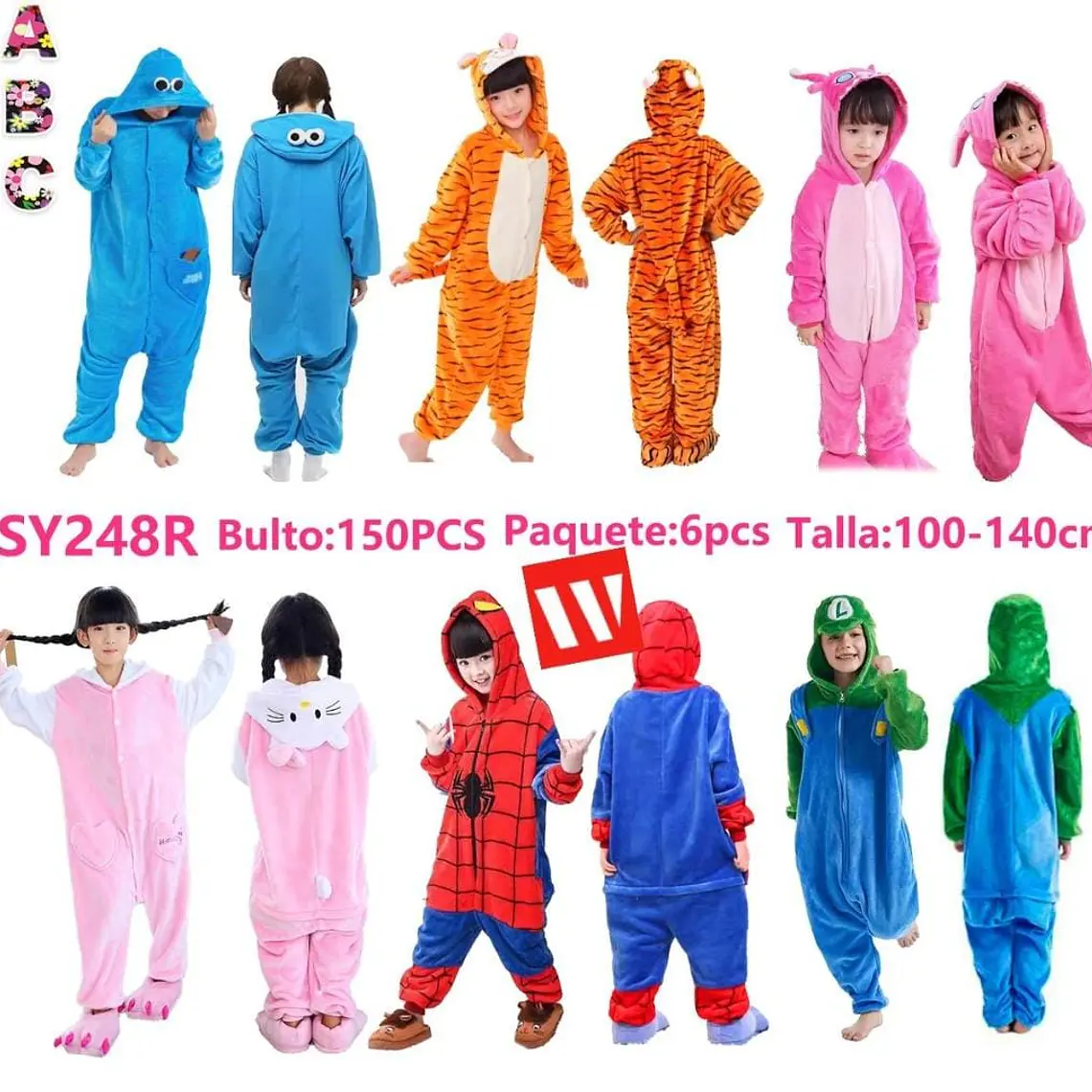 PIJAMA/MAMELUCO VARIOS DISEÑOS MOD#SY248R 2