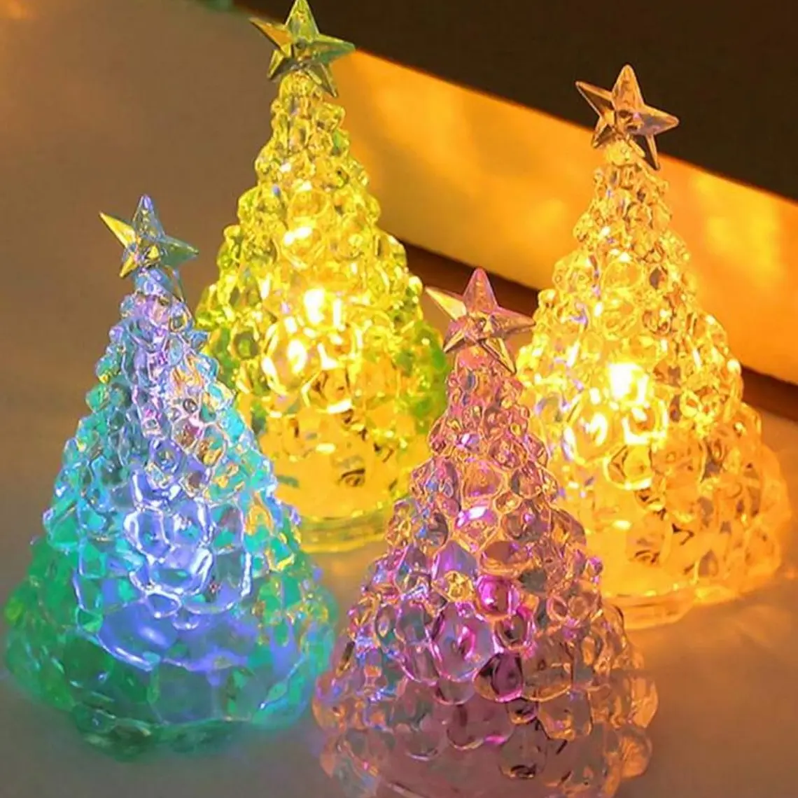 PAQ 3PZ LAMPARITA PINOS CON LUZ COLORES MOD#SDS-02 1