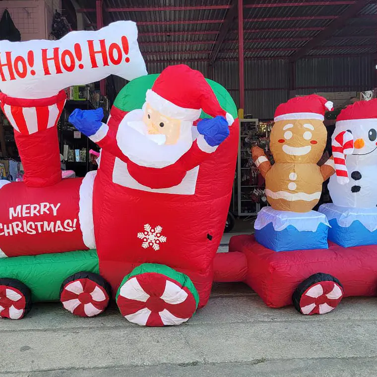 220CM INFLABLE TREN SANTA MOD#GLB-17 1
