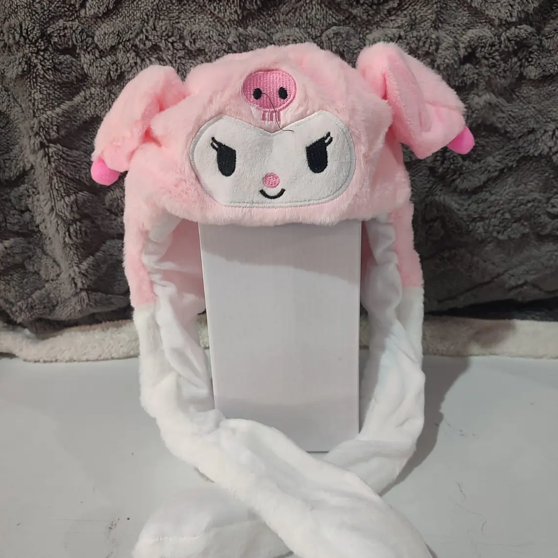 GORRO DE PELUCHE CON  OREJITAS MOVIBLES Y LUZ LED MOD#6601 (LOS TONOS Y EL DISEÑO PUEDEN VARIAR) 7