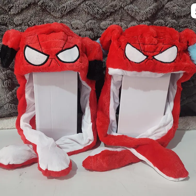 GORRO DE PELUCHE CON  OREJITAS MOVIBLES Y LUZ LED MOD#6601 (LOS TONOS Y EL DISEÑO PUEDEN VARIAR) 9