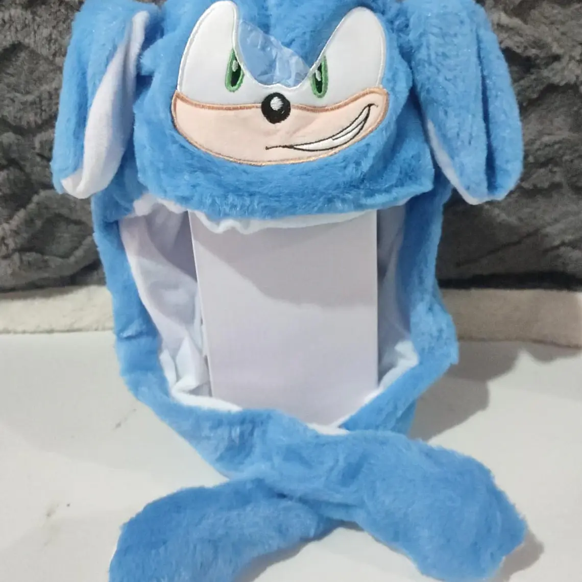 GORRO DE PELUCHE CON  OREJITAS MOVIBLES Y LUZ LED MOD#6601 (LOS TONOS Y EL DISEÑO PUEDEN VARIAR) 14