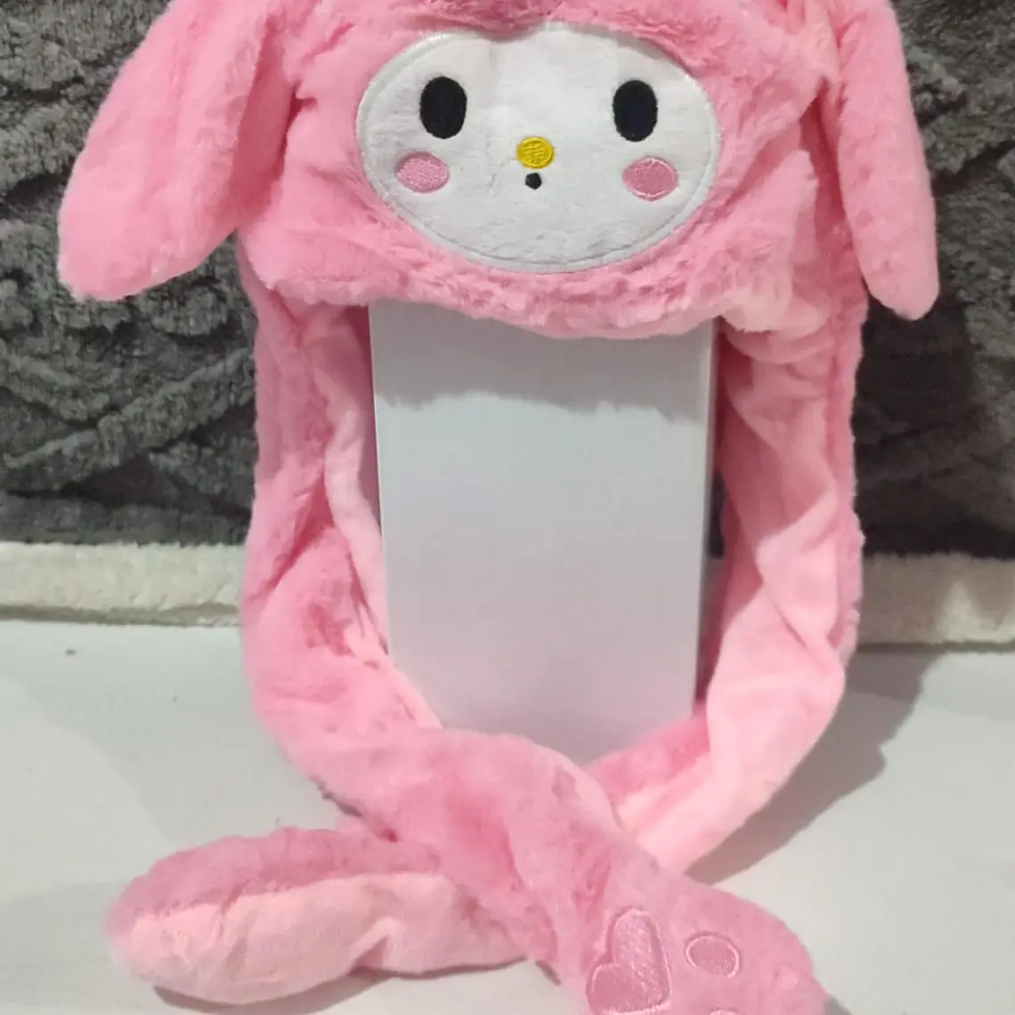 GORRO DE PELUCHE CON  OREJITAS MOVIBLES Y LUZ LED MOD#6601 (LOS TONOS Y EL DISEÑO PUEDEN VARIAR) 20