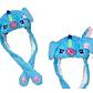 GORRO DE PELUCHE CON  OREJITAS MOVIBLES Y LUZ LED MOD#6601 (LOS TONOS Y EL DISEÑO PUEDEN VARIAR) - Miniatura 27