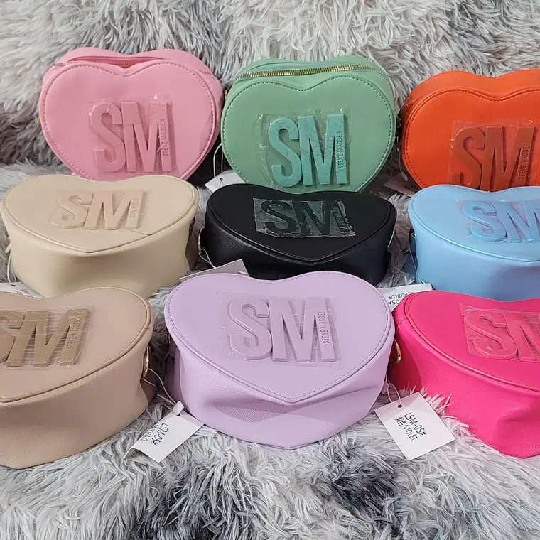 CROSS BODY IMITACIÓN STEVEMADDEN EN FORMA DE CORAZÓN MOD# LSM-05 4