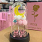 FLOR ETERNA MEDIANA CON LUZ CÁLIDA , LUNA Y OSITOS MOD# YK145 - Miniatura 4
