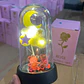 FLOR ETERNA MEDIANA CON LUZ CÁLIDA , LUNA Y OSITOS MOD# YK145 - Miniatura 6