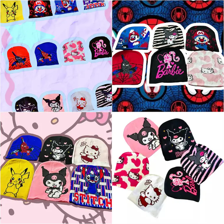  GORROS UNITALLA ADULTO/NIÑO VARIOS PERSONAJES REINGRESO 1
