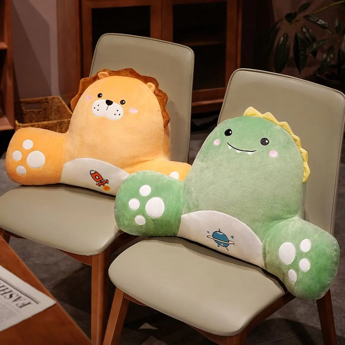 ALMOHADA PARA ESPALDA ANIMALITOS + FRAZADA MODELO #309 8