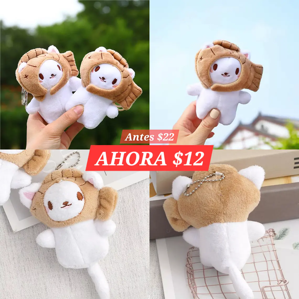 OFERTA LLAVERO DISEÑO GATITO CON GORRITO PEZ MOD #MR-038 1