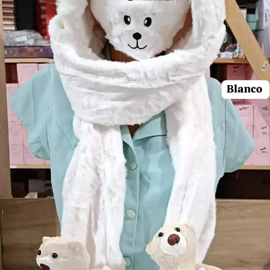 🧣 GORRO OREJITAS CON BUFANDA PARA ADULTO MOD# 10585-3🧣 5