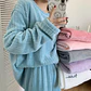 PIJAMA PANTALON Y BLUSA MANGA LARGA SIN LETRAS  MOD#  GI-PLL - Miniatura 4