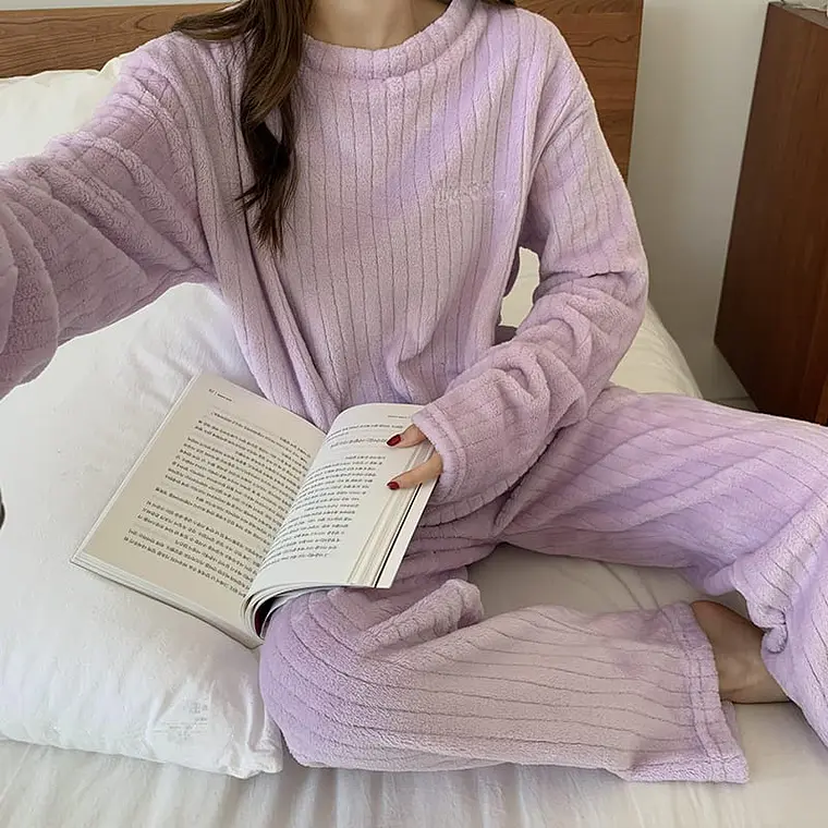 PIJAMA PANTALON Y BLUSA MANGA LARGA SIN LETRAS  MOD#  GI-PLL 10