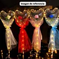 🌹 *GLOBO EN FORMA DE CORAZON CON ROSA Y LUZ LED MOD# FL203*🩷 - Miniatura 1