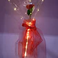🌹 *GLOBO EN FORMA DE CORAZON CON ROSA Y LUZ LED MOD# FL203*🩷 - Miniatura 5