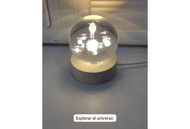 ESFERA 6CM LUZ CÁLIDA VIA LACTEA Y UNIVERSO MOD# SJQ-01