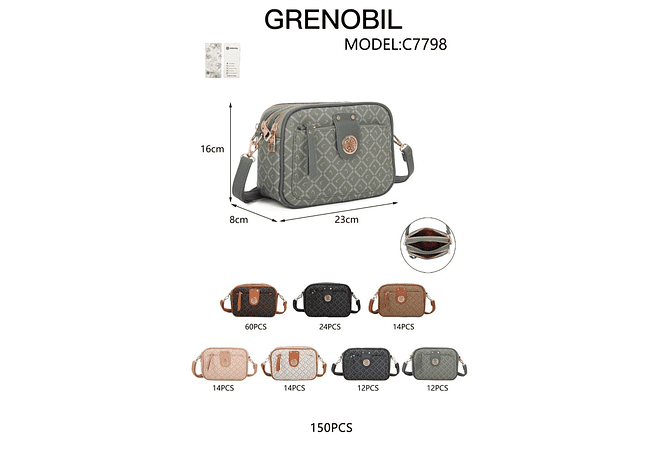 MARICONERA CROSS BODY GRENOBIL MODELO #C7798 REINGRESO