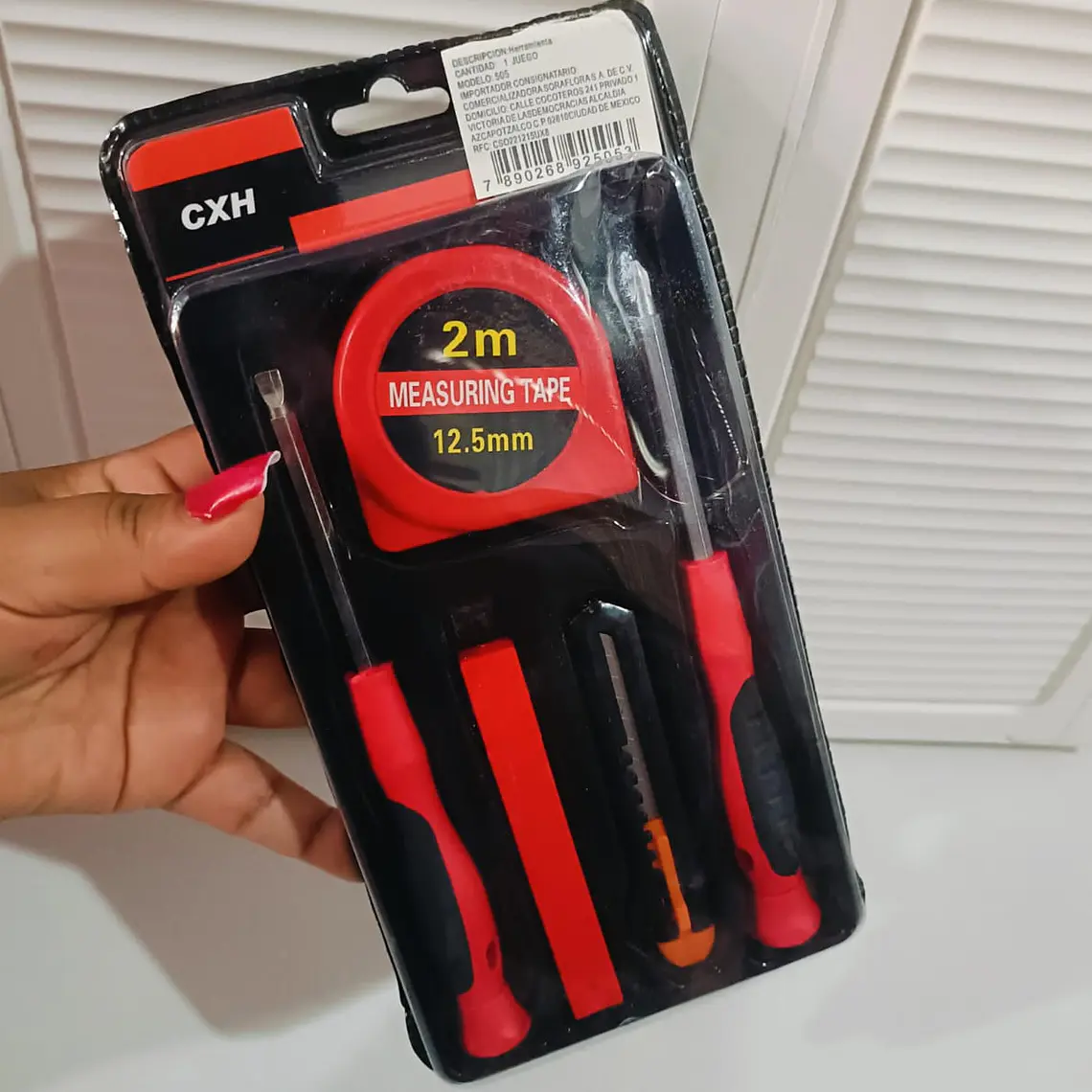 KIT DE HERRAMIENTAS COLOR ROJO  MOD# 505 2