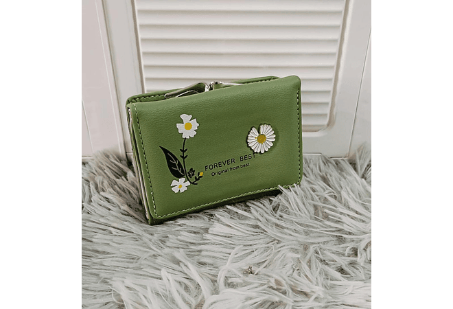 CARTERA MONEDERO DISEÑO MARGARITA MOD# 6104 🌼