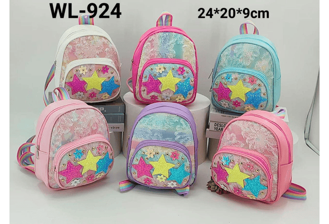 MOCHILA INFANTIL ESTRELLITAS MOD# WL-924