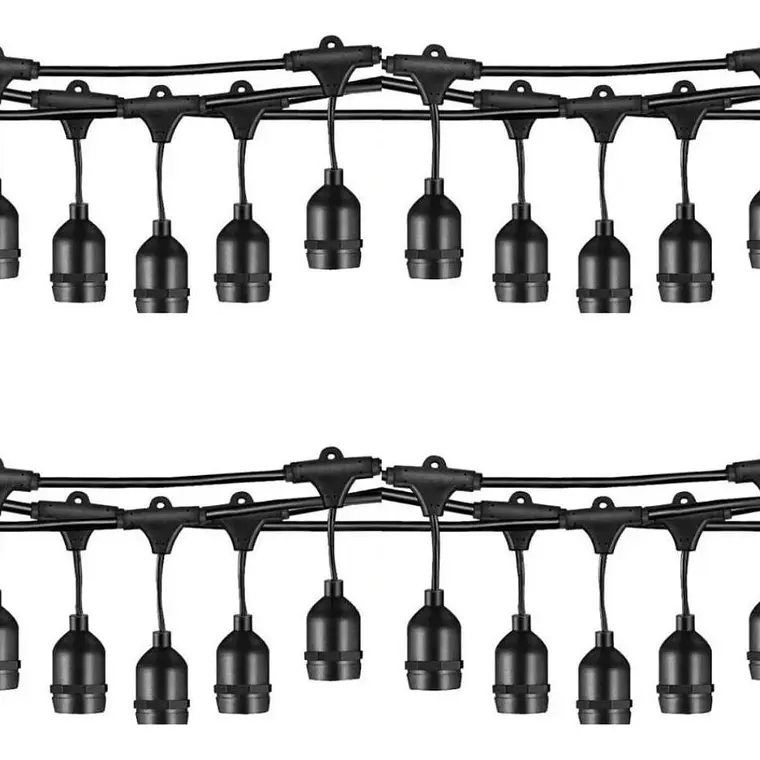 💡 EXTENSION 10MTS CON 20 SOCKET PARA FOCOS NO INCLUIDOS MOD# XLJ-092 (BOLSA DE NAILO) 3